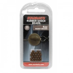 RUBBERS SCHOCK BEADS 4mm KORALIK ZIELONY 25szt