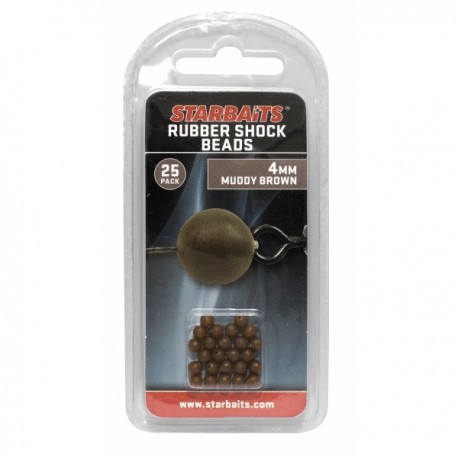 RUBBERS SCHOCK BEADS 4mm KORALIK ZIELONY 25szt