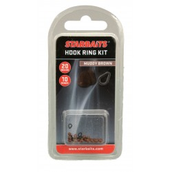 HOOK RING KIT STOPER NA HACZYK 10szt BRĄZOWY