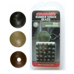 RUBBERS SCHOCK BEADS 6mm KORALIK ZIELONY